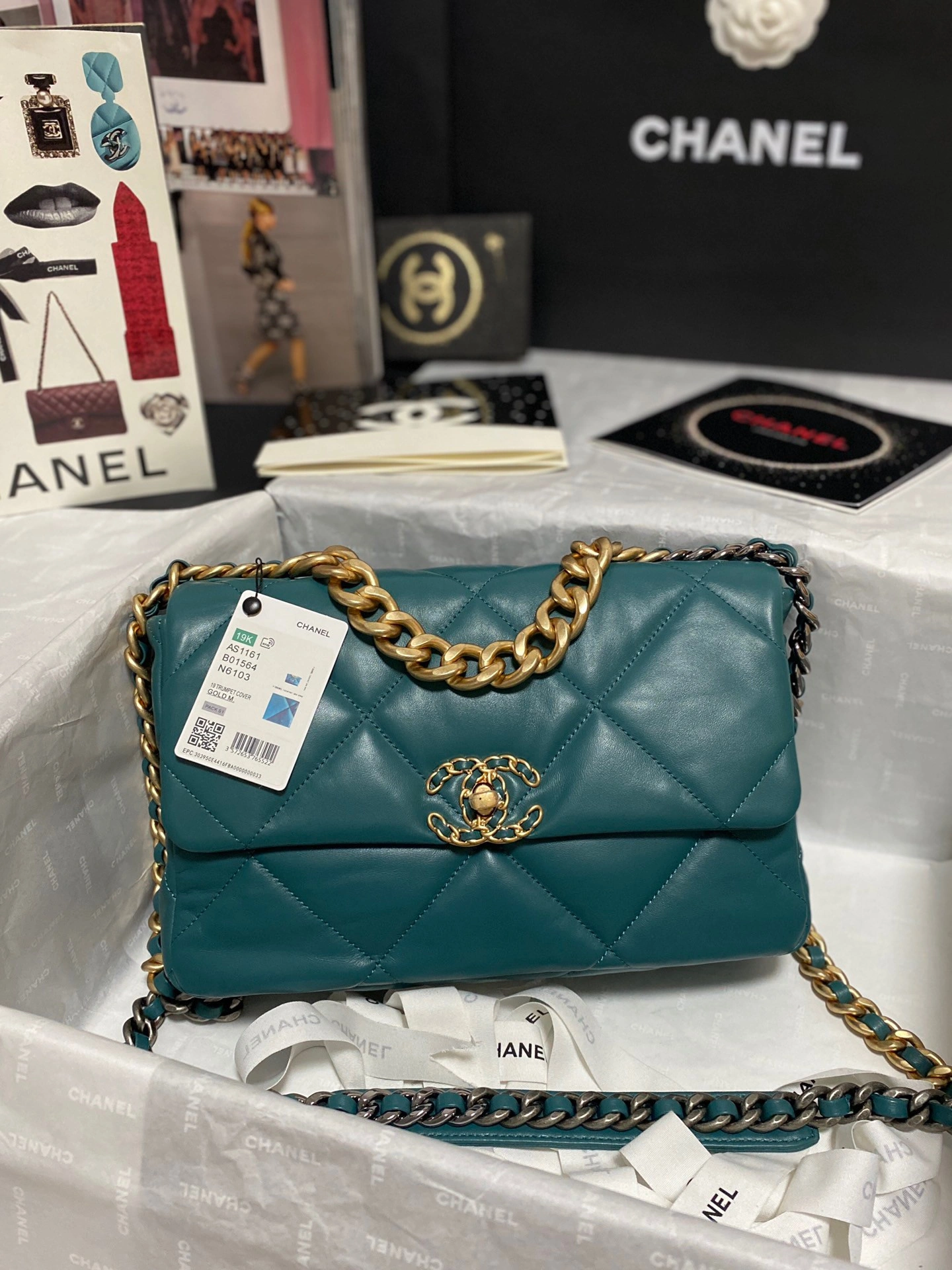 Ch**el 19 flap bag popular 72